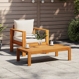 Chaise de jardin avec coussins bois massif d'acacia