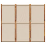 Partition wall 3 panels taupe 210x180 cm