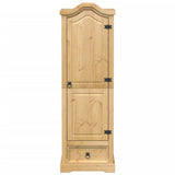 Corona-Kleiderschrank 55x52x170 cm aus massivem Kiefernholz