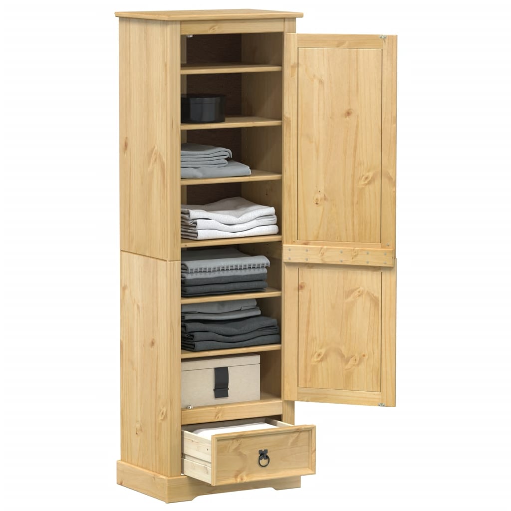 Garde-robe Corona 55x38x170 cm bois de pin massif