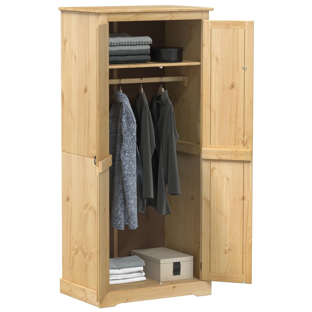 Garde-robe Corona 76x50x170 cm bois de pin massif