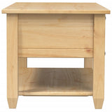 Table basse avec tiroirs Corona 100x48x45 cm bois de pin massif