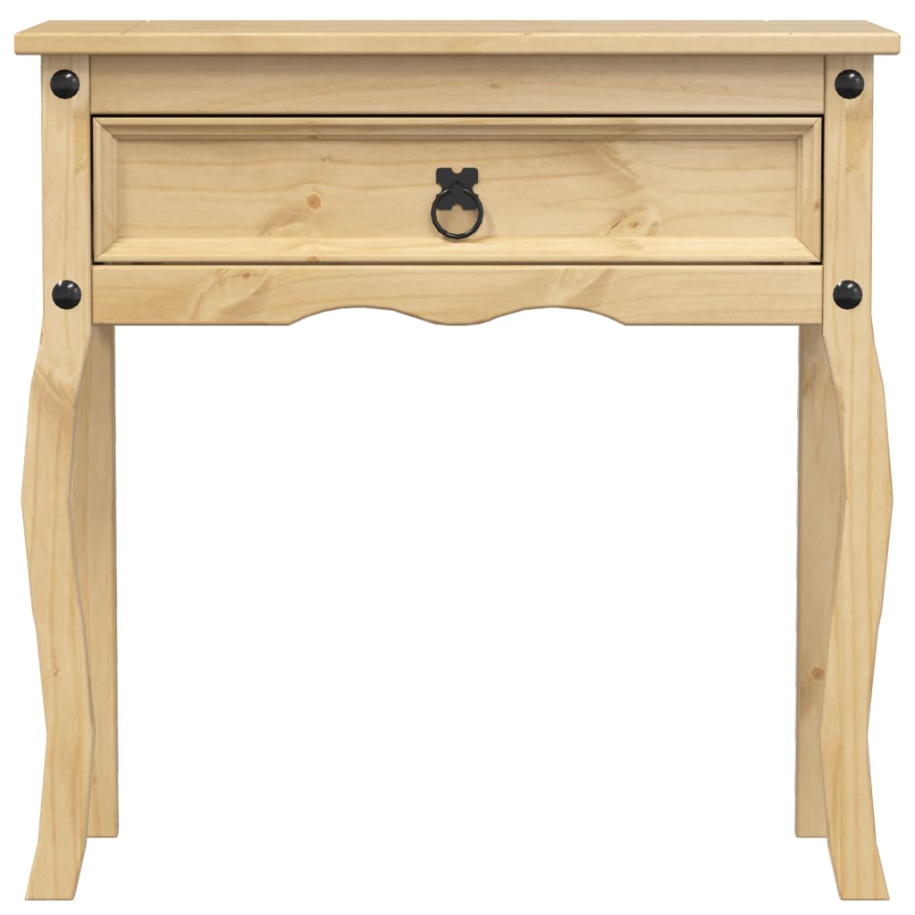 Table console Corona 73x35x73 cm bois de pin massif