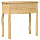 Table console Corona 73x35x73 cm bois de pin massif