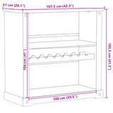 Armoire à vin Corona 107,5x51x105,5 cm bois de pin massif