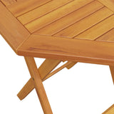 Table pliable de jardin Ø60x75 cm bois d'acacia massif