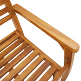 Chaises de jardin lot de 2 59x55x85 cm bois massif d'acacia