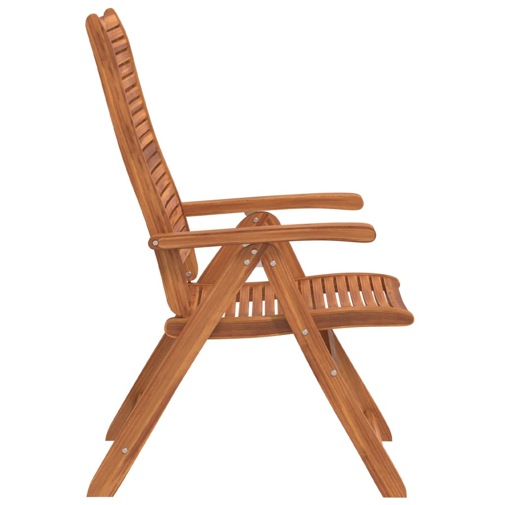 Chaises de jardin pliantes inclinables lot de 2