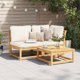 Table de jardin 63x63x30 cm bois d'acacia solide