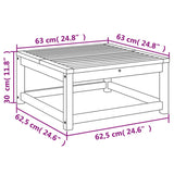 Table de jardin 63x63x30 cm bois d'acacia solide