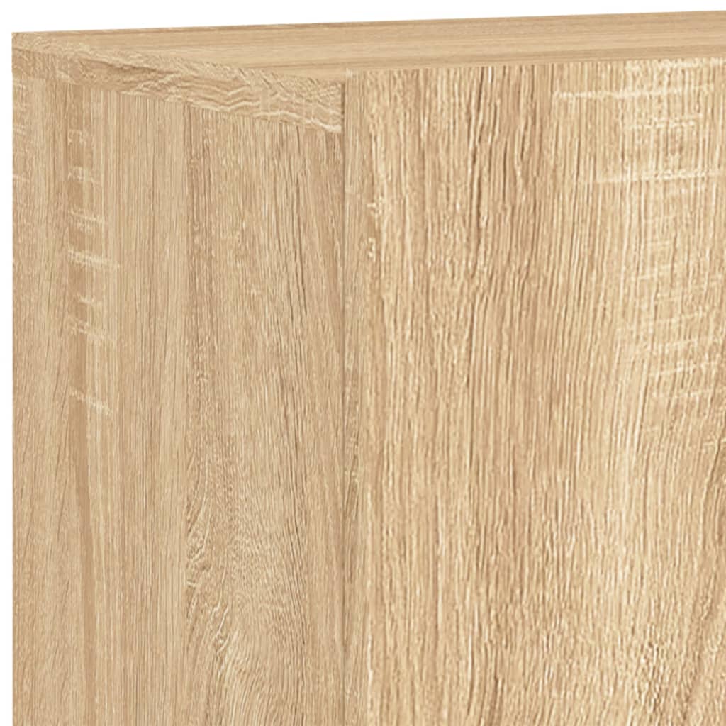 Unités murales TV 4 pcs chêne sonoma bois d'ingénierie