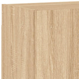 Unités murales TV 4 pcs chêne sonoma bois d'ingénierie