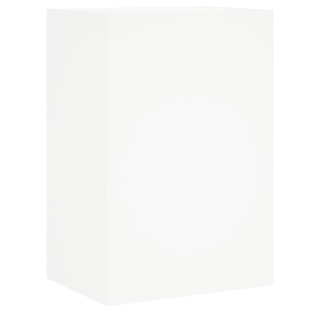 Unités murales TV 6 pcs blanc bois d'ingénierie