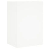 Unités murales TV 6 pcs blanc bois d'ingénierie