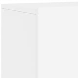 Unités murales TV 6 pcs blanc bois d'ingénierie