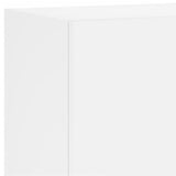 Unités murales TV 6 pcs blanc bois d'ingénierie