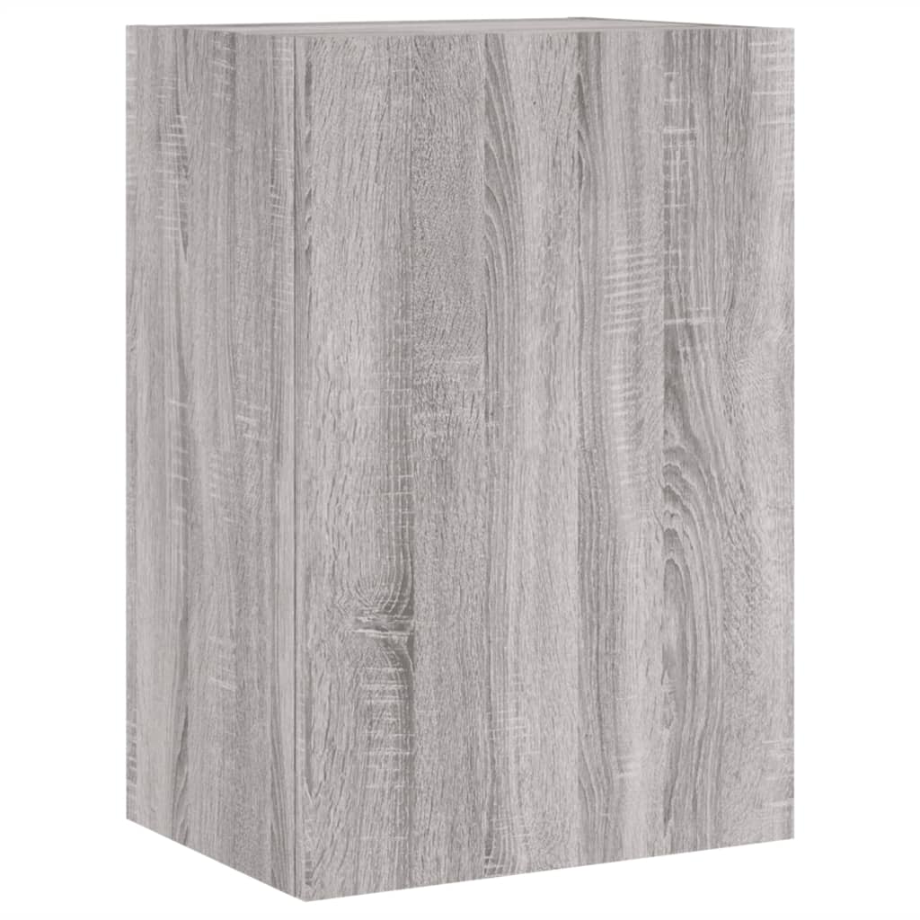 Unités murales TV 6 pcs sonoma gris bois d'ingénierie