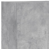 Unités murales TV 5 pcs gris béton bois d'ingénierie