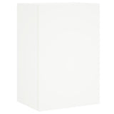 Unités murales TV 6 pcs blanc bois d'ingénierie