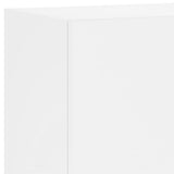 Unités murales TV 6 pcs blanc bois d'ingénierie