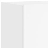 Unités murales TV 6 pcs blanc bois d'ingénierie