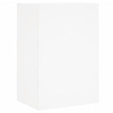 Unités murales TV 5 pcs blanc bois d'ingénierie