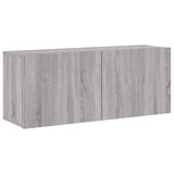 Unités murales TV 5 pcs sonoma gris bois d'ingénierie