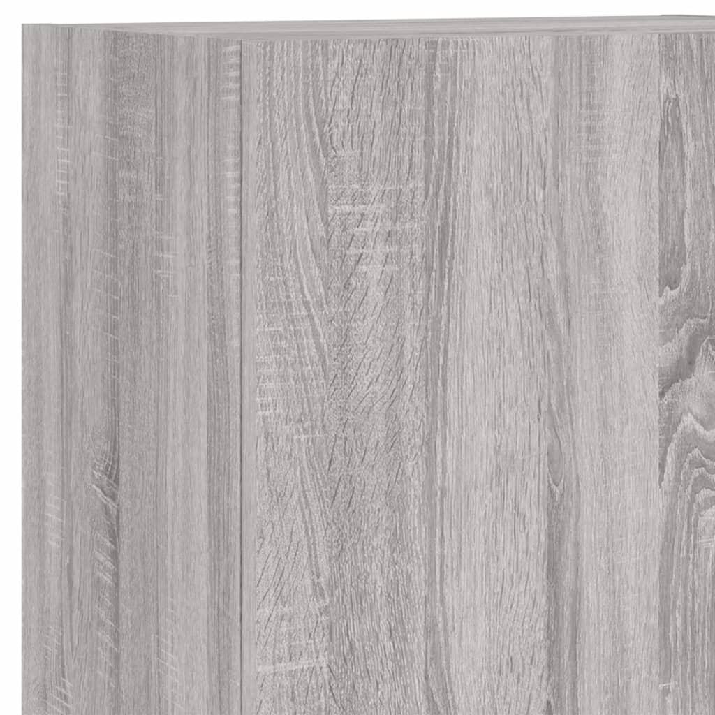 Unités murales TV 5 pcs sonoma gris bois d'ingénierie