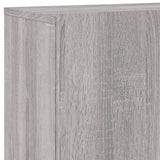 Unités murales TV 5 pcs sonoma gris bois d'ingénierie