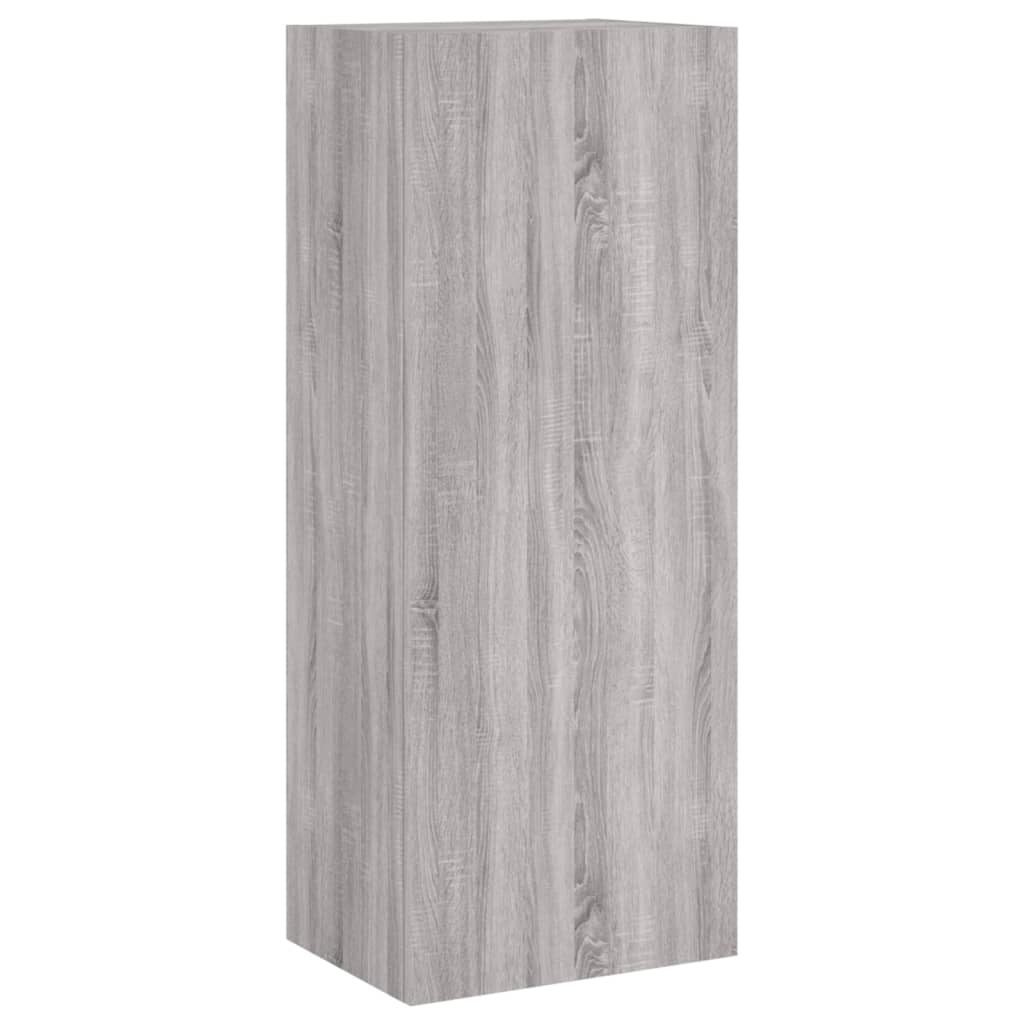 Unités murales TV 5 pcs sonoma gris bois d'ingénierie