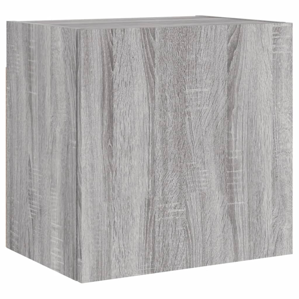 Unités murales TV 4 pcs sonoma gris bois d'ingénierie