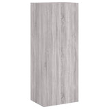 Unités murales TV 4 pcs sonoma gris bois d'ingénierie