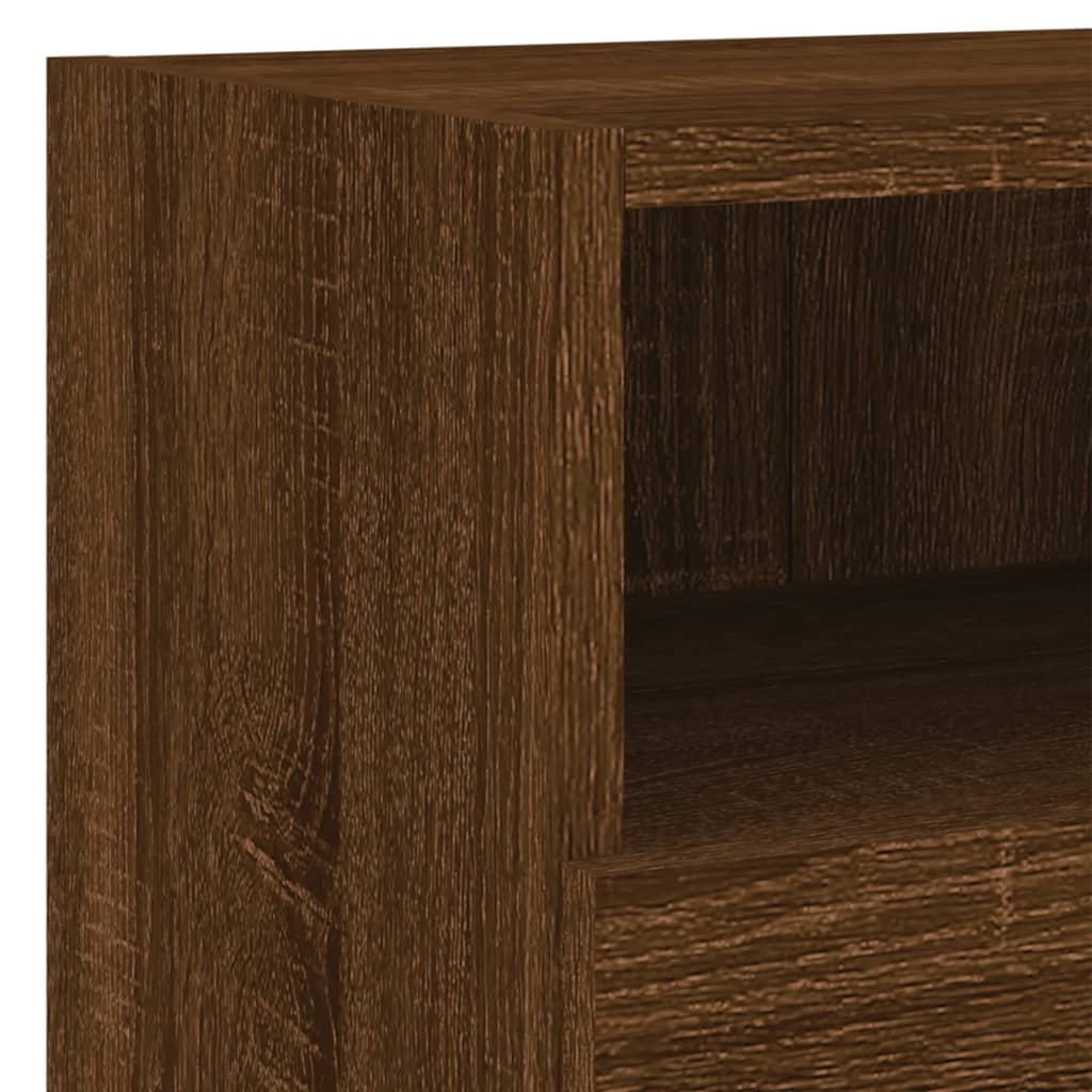 TV Wall Units 4 pcs Oak Brown Engineered Wood