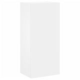 Unités murales TV 5 pcs blanc bois d'ingénierie