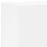 Unités murales TV 4 pcs blanc bois d'ingénierie