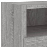 Unités murales TV 4 pcs sonoma gris bois d'ingénierie