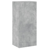 Armoires murales TV 5 pcs gris béton bois d'ingénierie