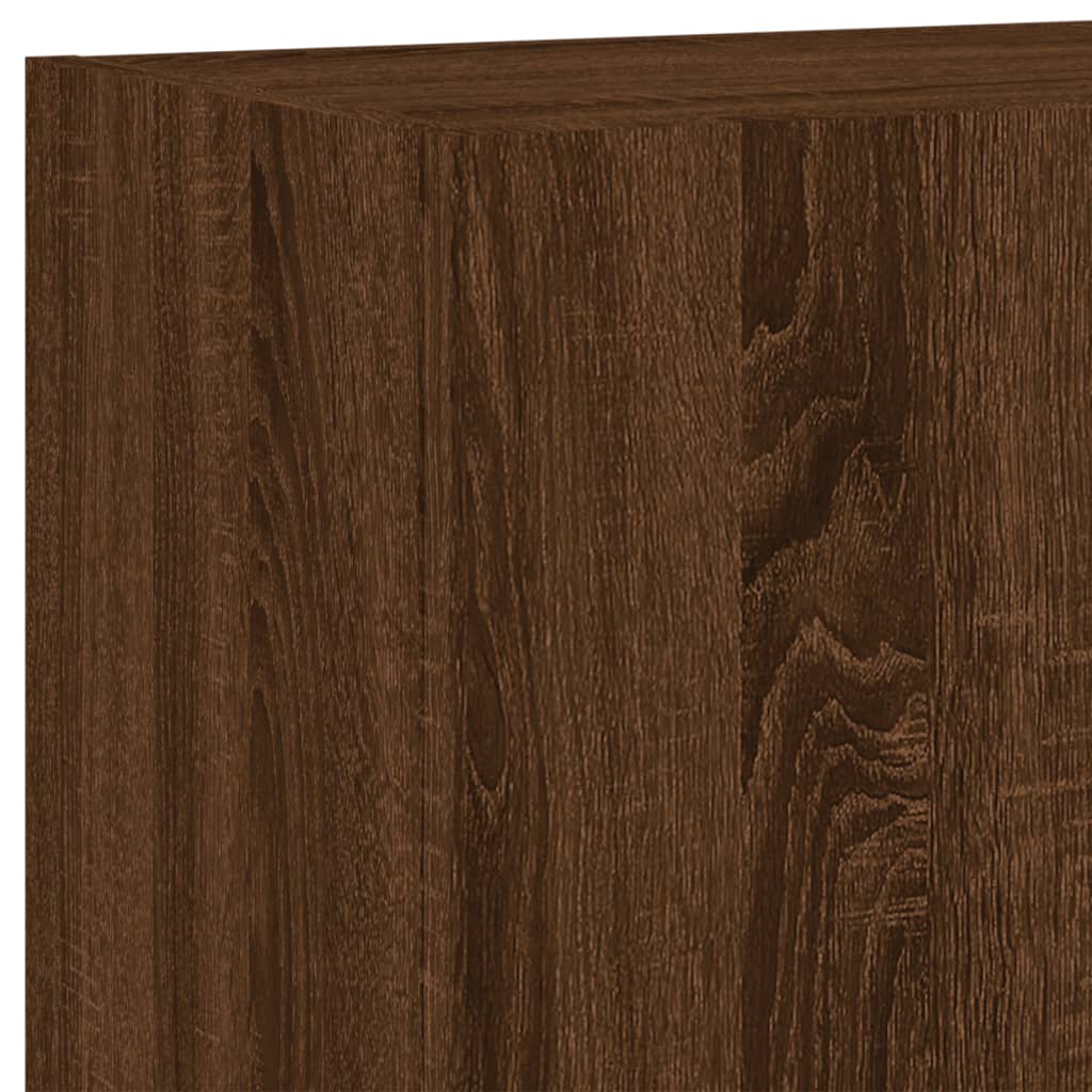 Armoires murales TV 5 pcs chêne marron bois d'ingénierie