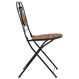 Chaises de bistrot pliables lot de 2 terre cuite céramique