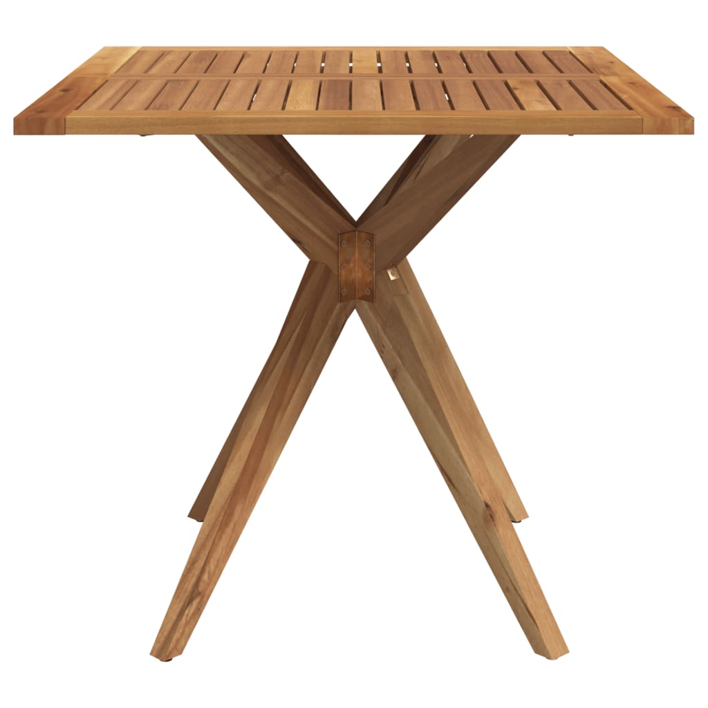 Square garden table 85x85x75 cm solid acacia wood