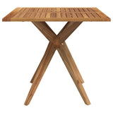 Square garden table 85x85x75 cm solid acacia wood