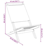 Gartenstühle 2er-Set aus massivem Akazienholzstoff in Anthrazit