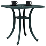 Table de jardin vert 53x53x53 cm aluminium coulé