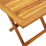 Table d’appoint de jardin 40x40x40 cm bois d'acacia massif