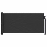 Black retractable side awning 100x300 cm