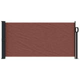 Brown retractable side awning 100x300 cm