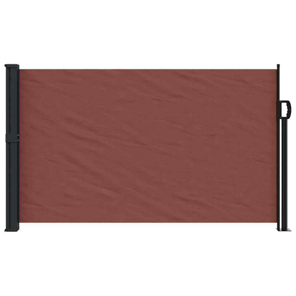 Brown retractable side awning 117x300 cm