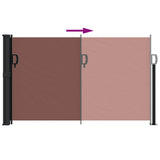 Brown retractable side awning 117x300 cm