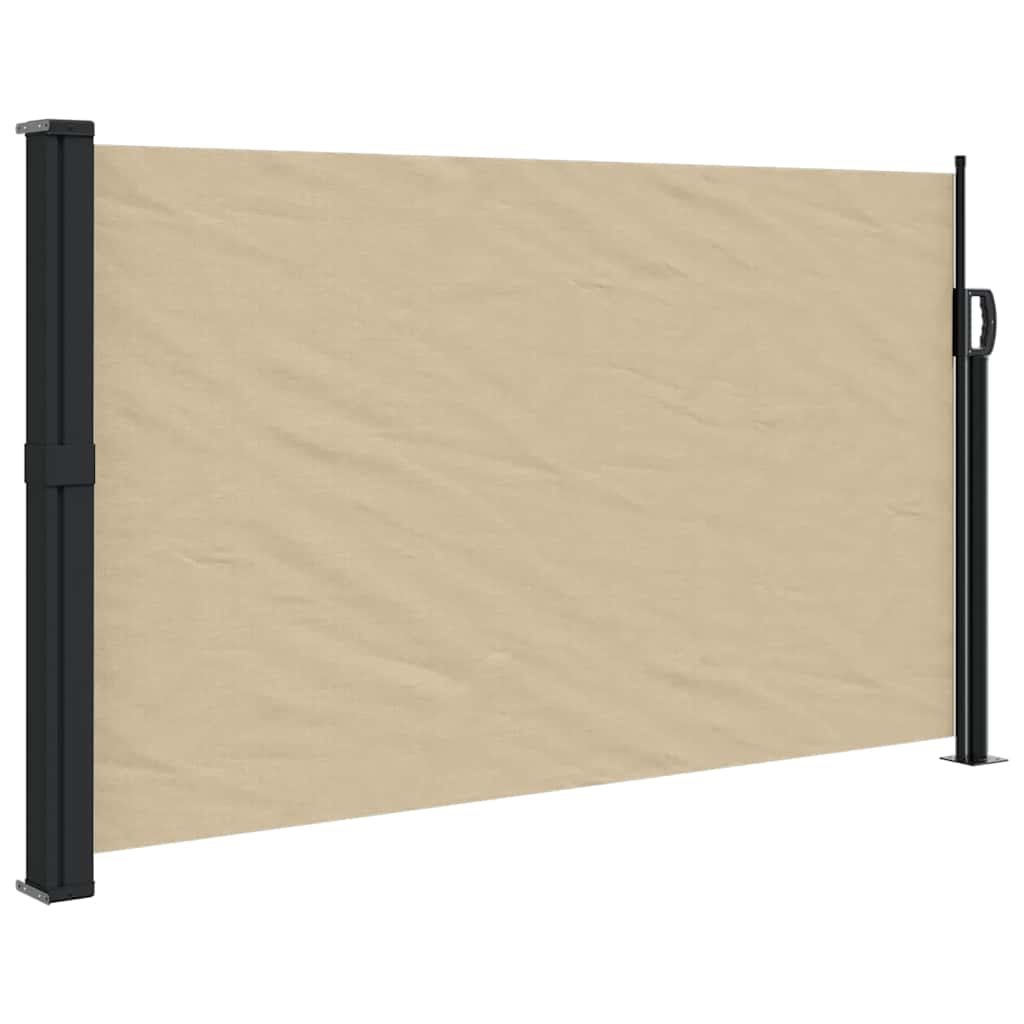 Retractable side awning beige 117x300 cm