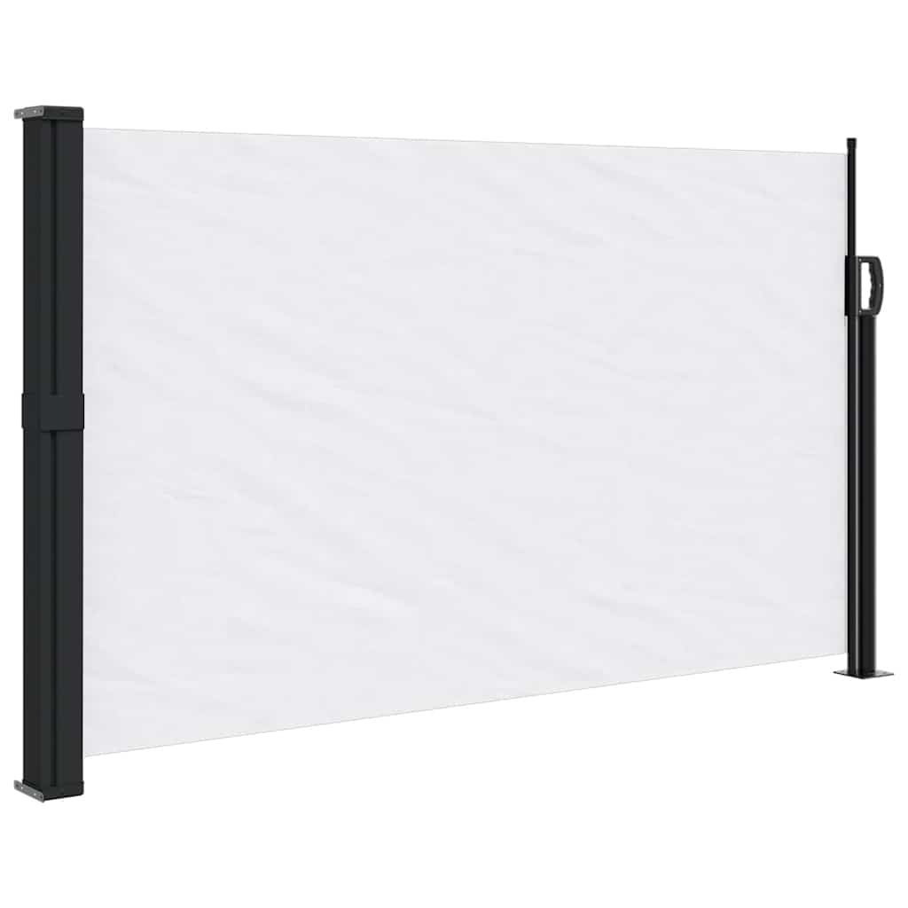 White retractable side awning 117x300 cm